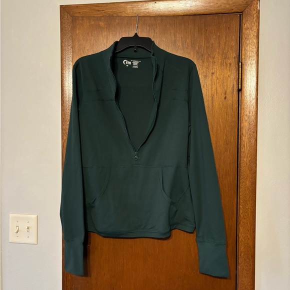 GREEN ZIP UP ZYIA ATHLETIC WEAR JACKET SIZE XXL GOOD CONDITION - Picture 4 of 6
